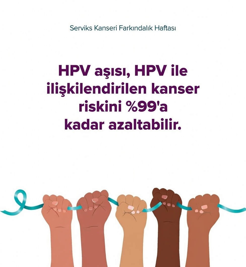 Serviks (Rahim ağzı) kanseri , yok edilebilir.